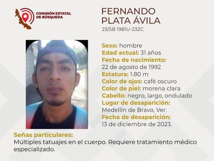 Buscan a Fernando Plata desapareció en Medellín de Bravo