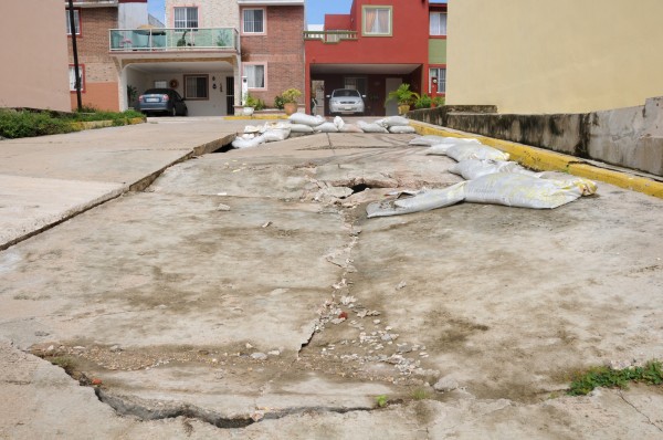 Rafaguean vivienda en la 24 de Octubre en Coatzacoalcos