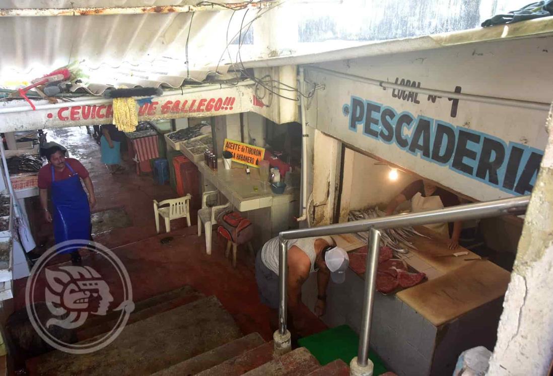 Ventas están lejos de mejorar en el mercado de Mariscos