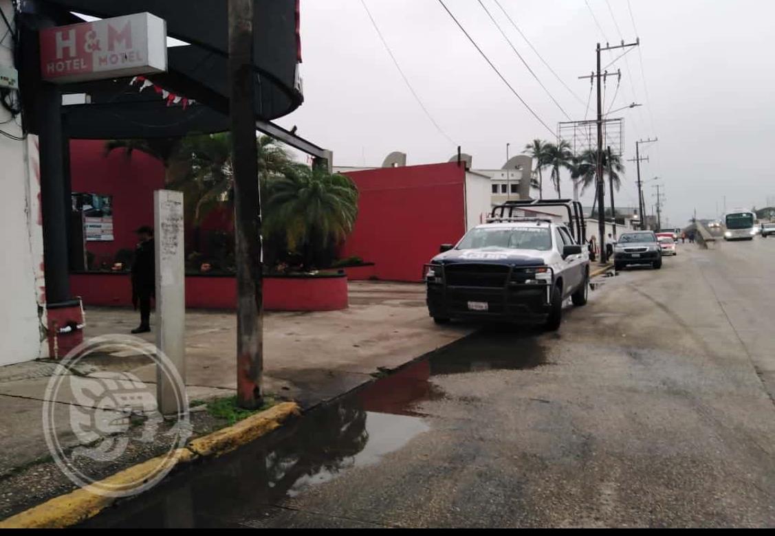 Hallan muerto a cliente en motel de Coatzacoalcos