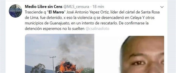 Autoridades de Guanajuato desmienten supuesta detención de El Marro