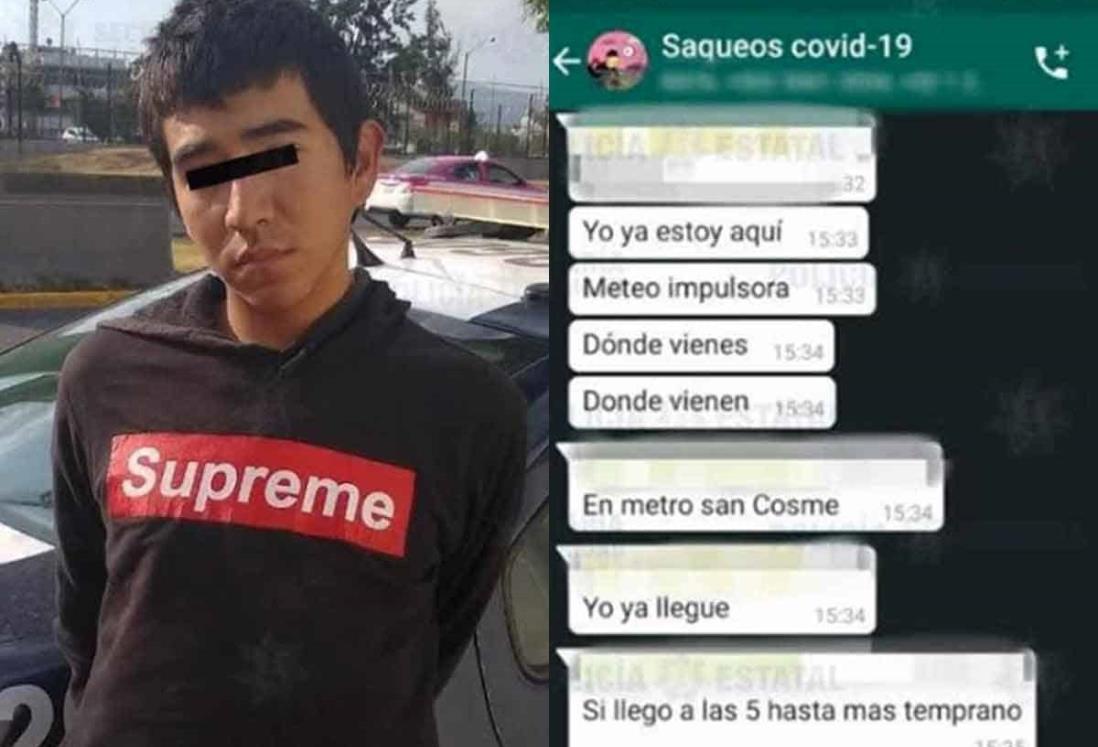 Detenido por crear grupo de WhatsApp ‘saqueos Covid-19’