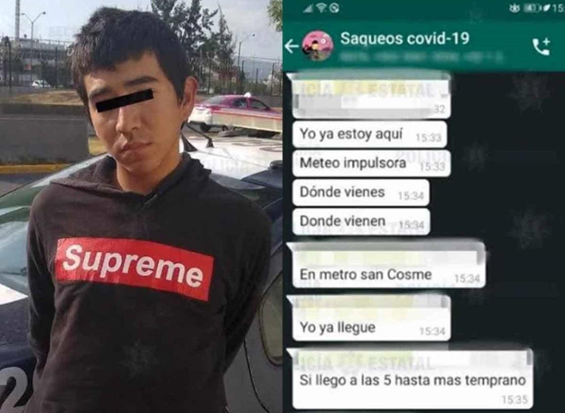 Detenido por crear grupo de WhatsApp ‘saqueos Covid-19’