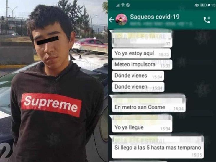 Detenido por crear grupo de WhatsApp ‘saqueos Covid-19’