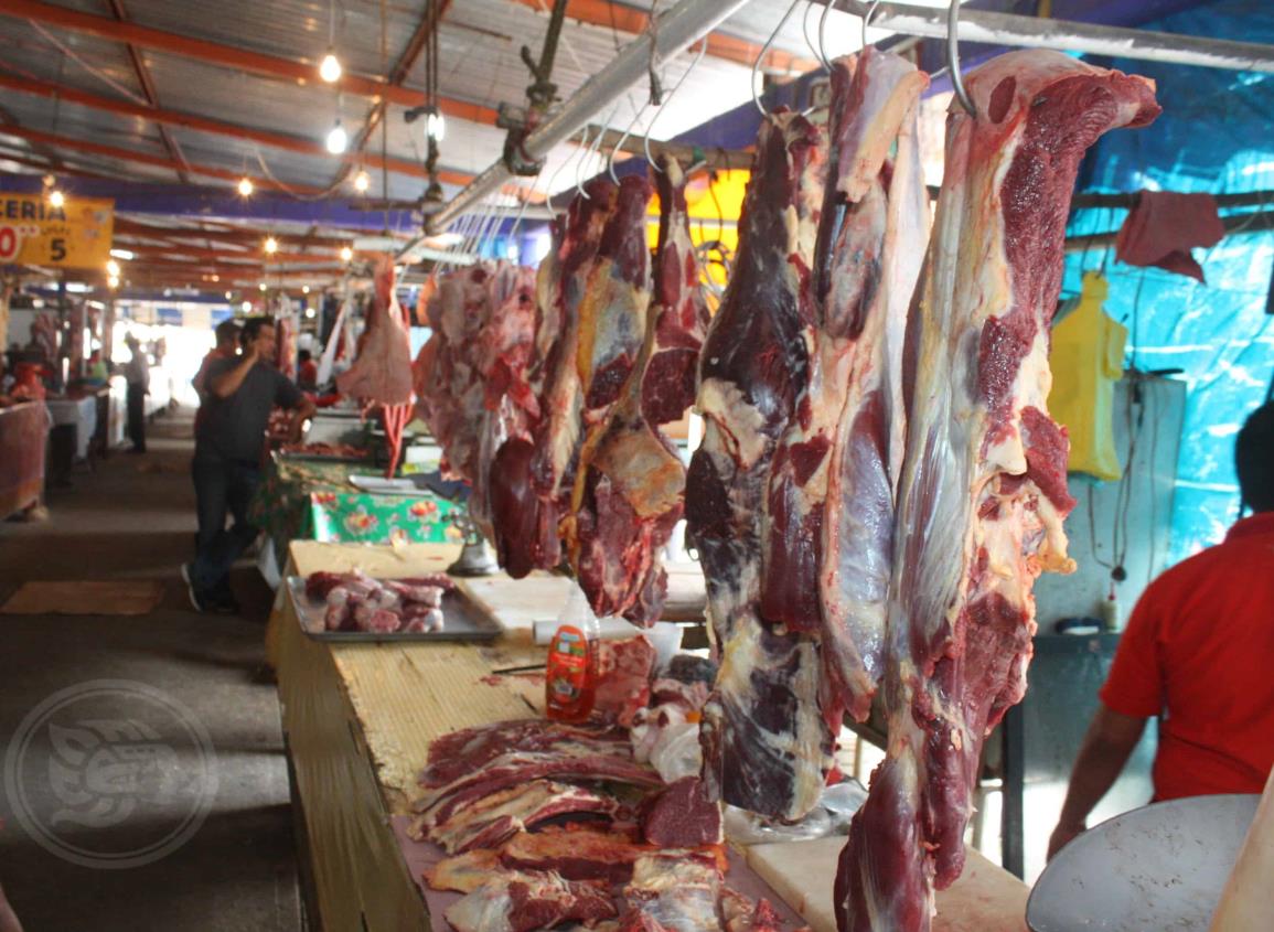 Se desploma la venta de la carne roja en Agua Dulce