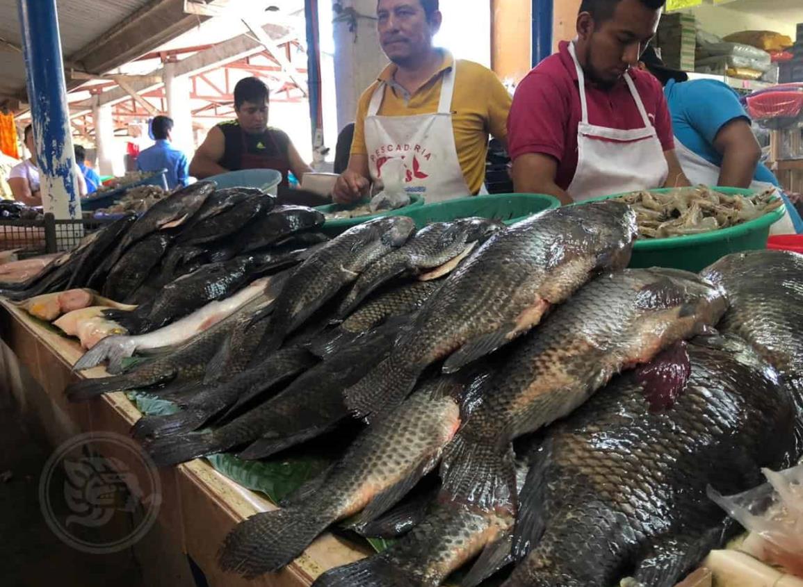 Precios siguen a la alza; Kilo de mojarra alcanza los 70 pesos