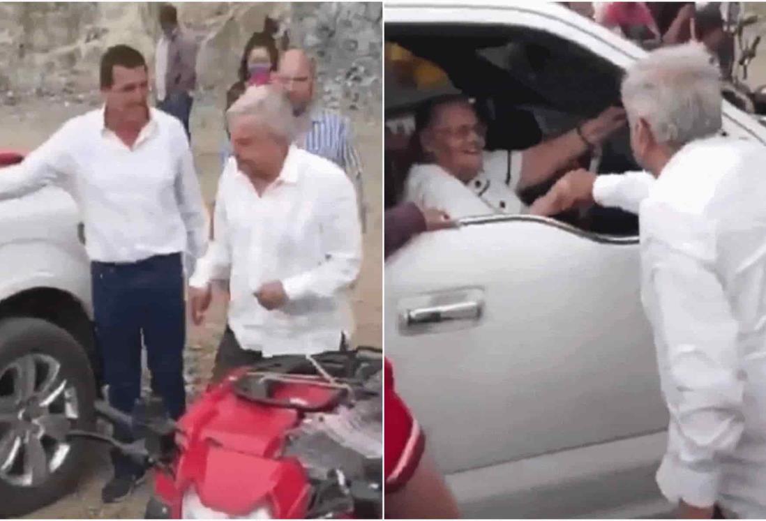 Difunden video de saludo de AMLO a la madre del Chapo Guzmán