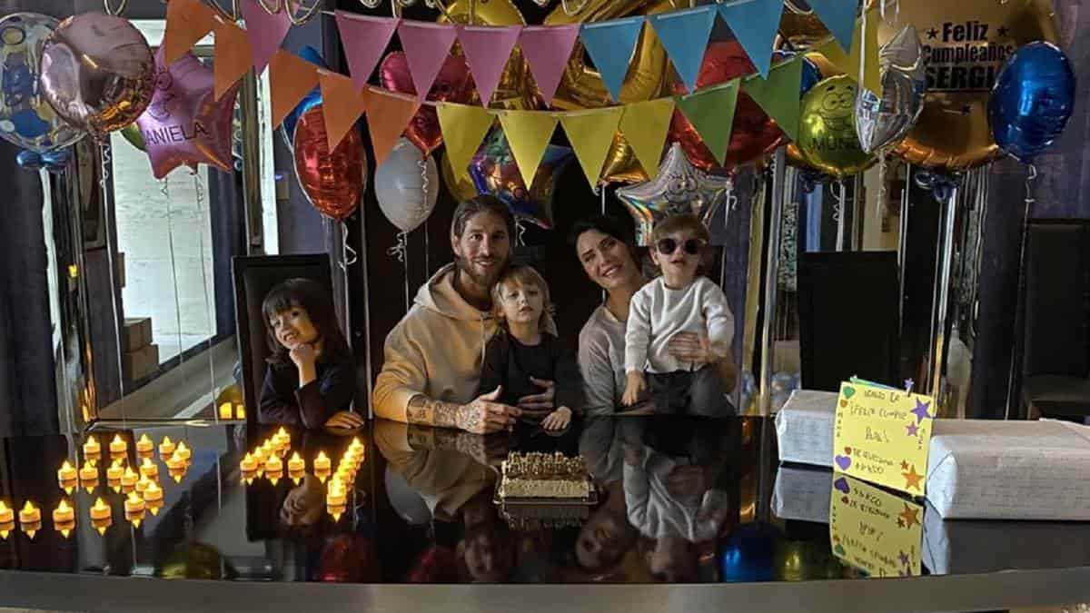 Sergio Ramos celebra su cumpleaños en casa