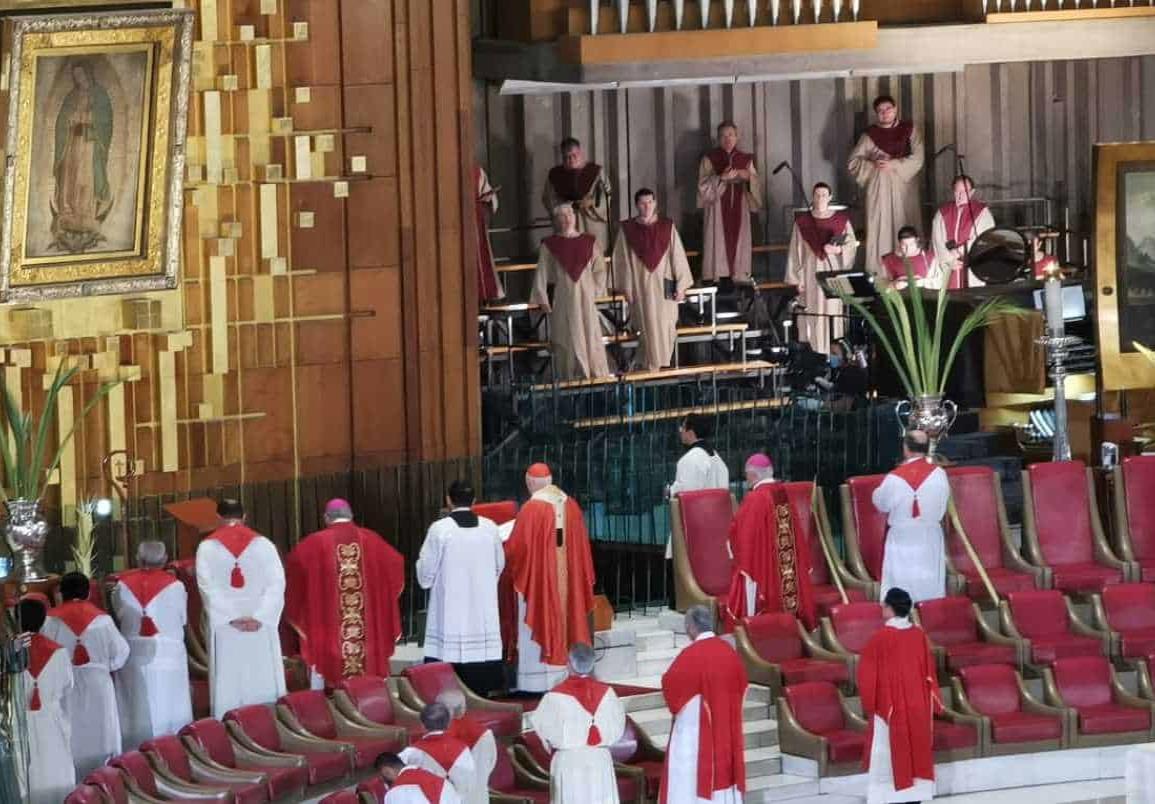 Realizan a puerta cerrada Domingo de Ramos en la Basílica