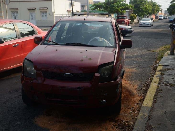 Se registra accidente en calles del Centro de Veracruz