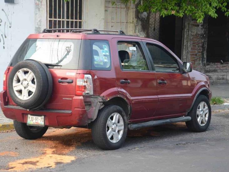 Se registra accidente en calles del Centro de Veracruz