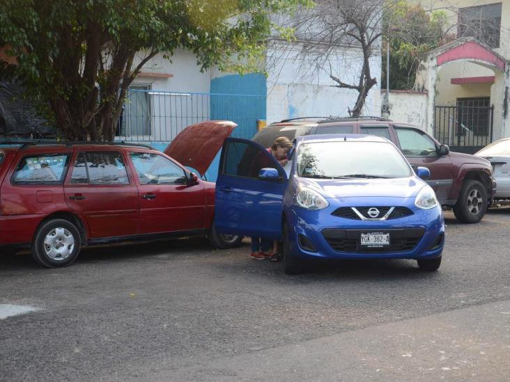 Se registra accidente en calles del Centro de Veracruz