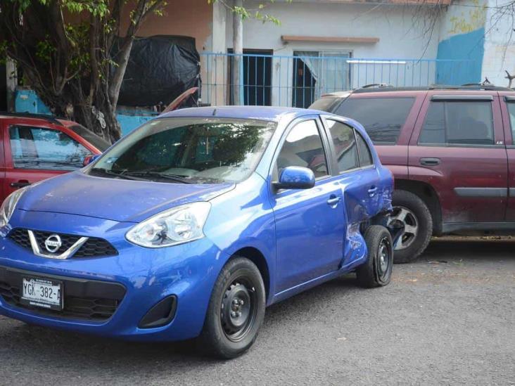 Se registra accidente en calles del Centro de Veracruz