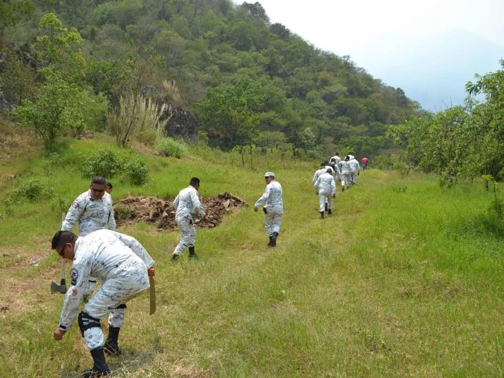 Continúan labores contra incendio en San Andrés Tenejapan