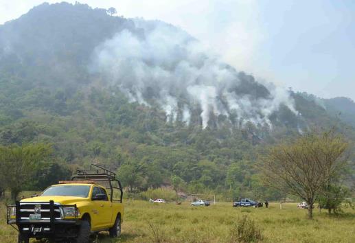 Logran apagar incendio en cerros de Rafael Delgado
