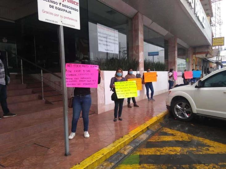 Demandan antorchistas apoyos alimentarios en Tuxpan