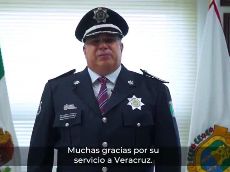 Reconoce Hugo Gutiérez a policías de Veracruz en su día