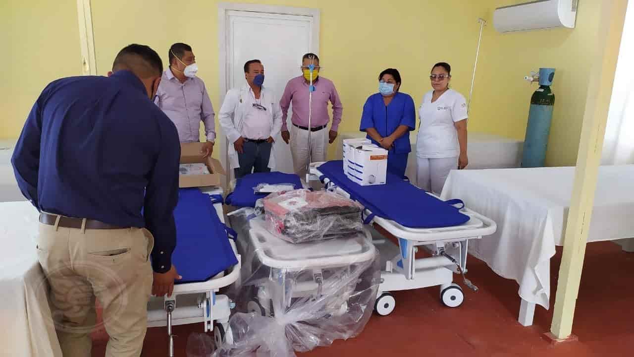 Equipan área de aislamiento Covid 19 en Ixhuatlán del Sureste