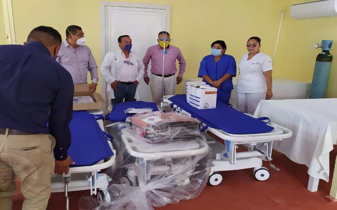 Equipan área de aislamiento Covid 19 en Ixhuatlán del Sureste