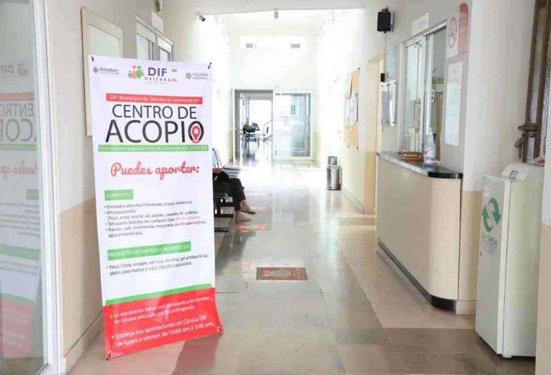 Invitan a donar en centro de acopio para pandemia en Orizaba