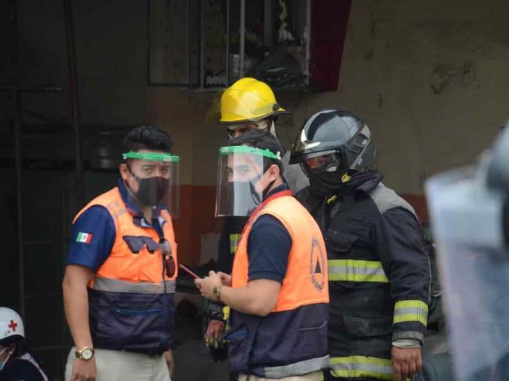 Soldador resulta herido luego de que tanque de gas explotara en Veracruz