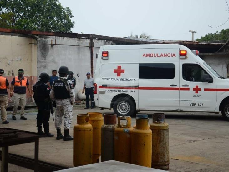 Soldador resulta herido luego de que tanque de gas explotara en Veracruz