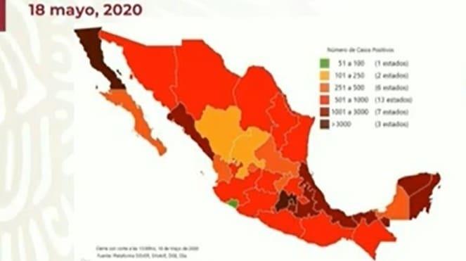 COVID-19 en México: 5 mil 332 muertos y 51 mil 633 casos confirmados