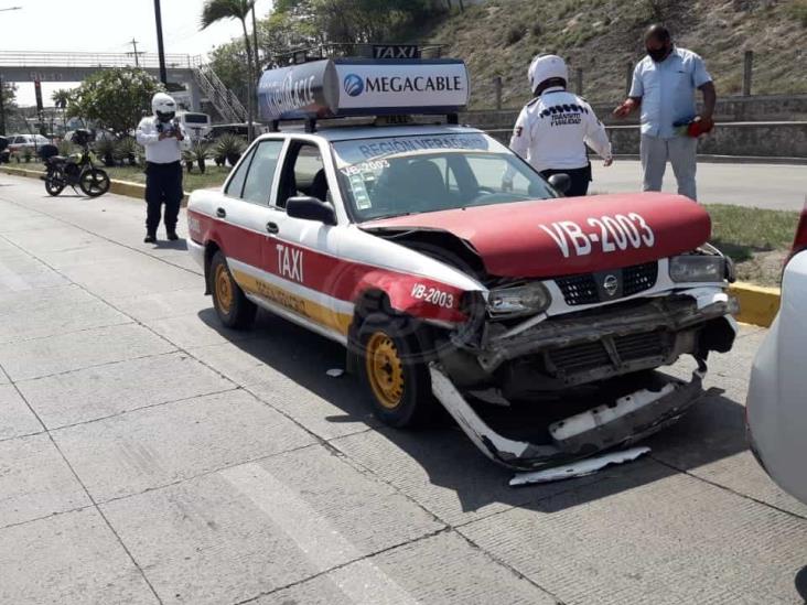 Se registra accidente automovilístico al norte de la ciudad de Veracruz