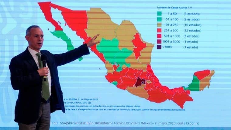 Grandes ciudades seguirán en rojo el 1 de junio por covid-19: López-Gatell