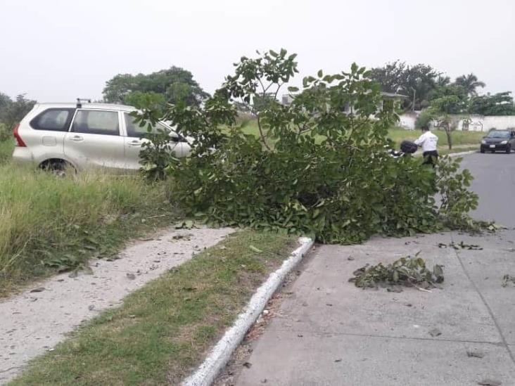 Conductor choca su camioneta y la abandona en Medellín de Bravo