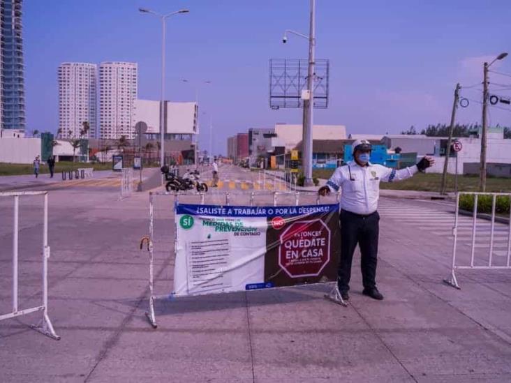 Como medida preventiva, cierran vialidades en Boca del Río