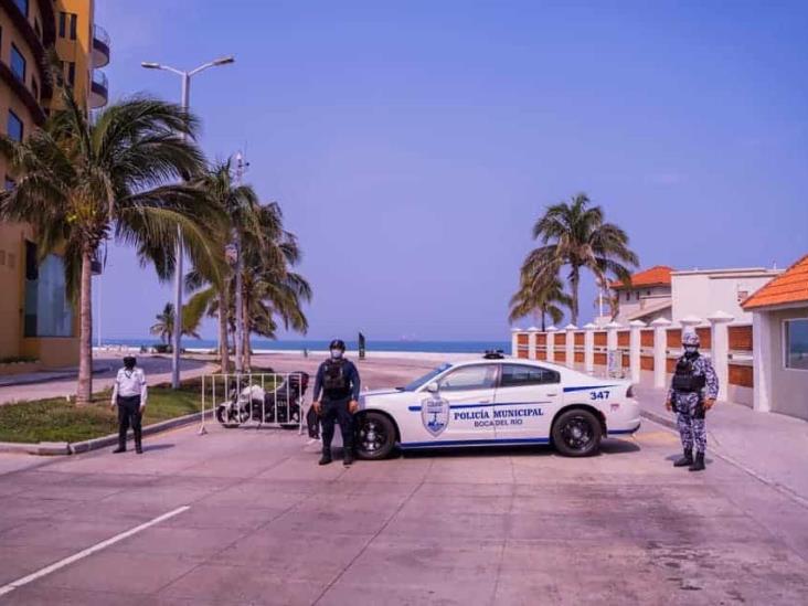 Como medida preventiva, cierran vialidades en Boca del Río