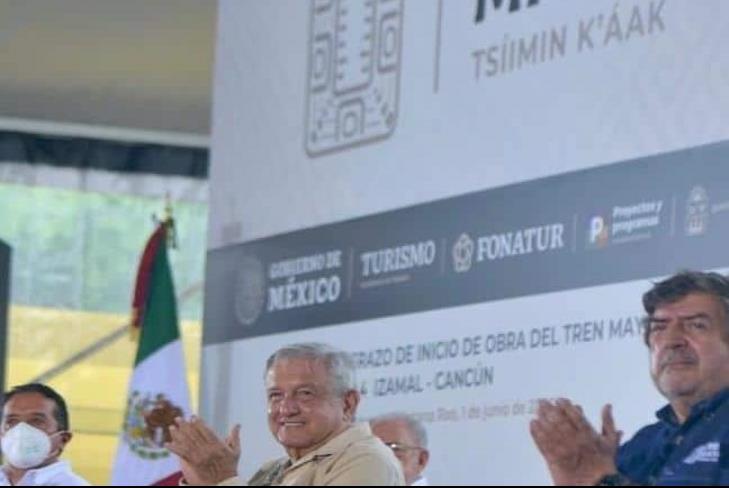 AMLO da banderazo a las obras del Tren Maya