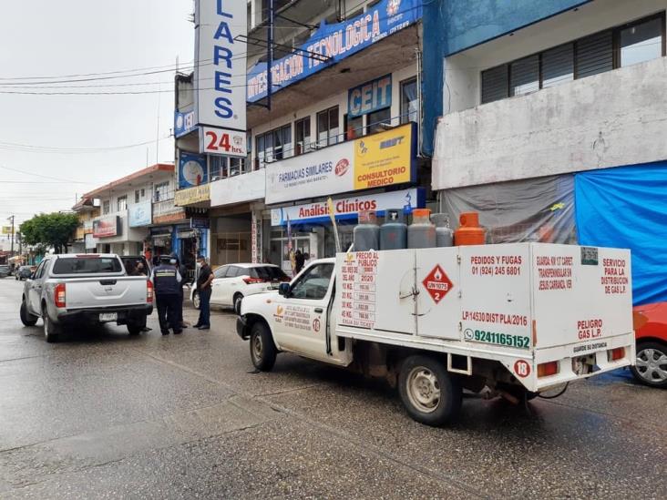 Lluvia causa dos accidentes de automóvil en Acayucan