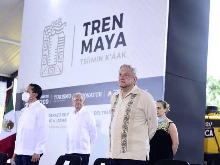 AMLO da banderazo a las obras del Tren Maya