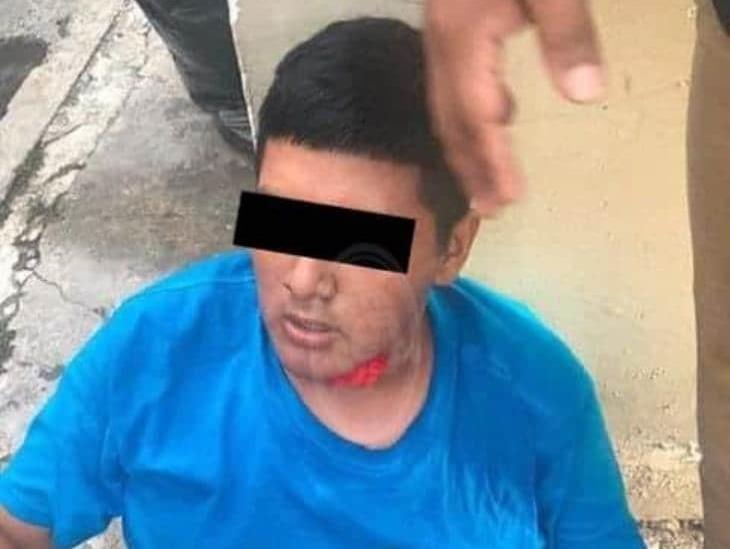 Atrapan a ladrón presuntamente menor de edad en colonia de Veracruz 