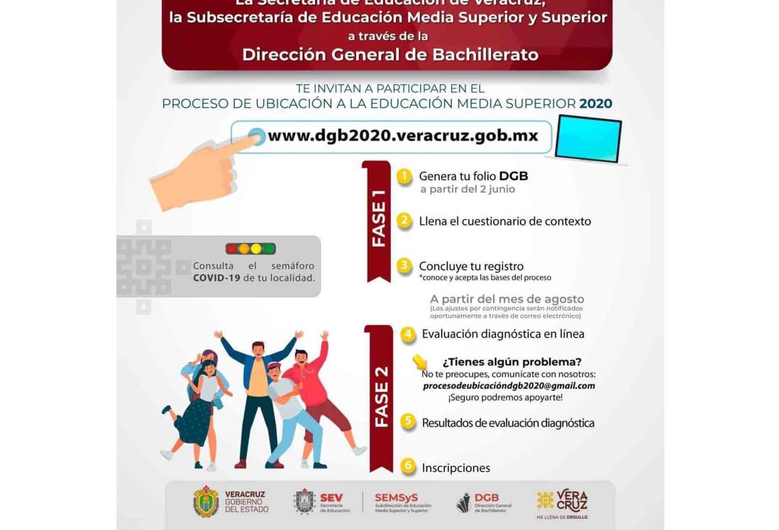 Inicia registro electrónico para estudiar bachillerato en Veracruz