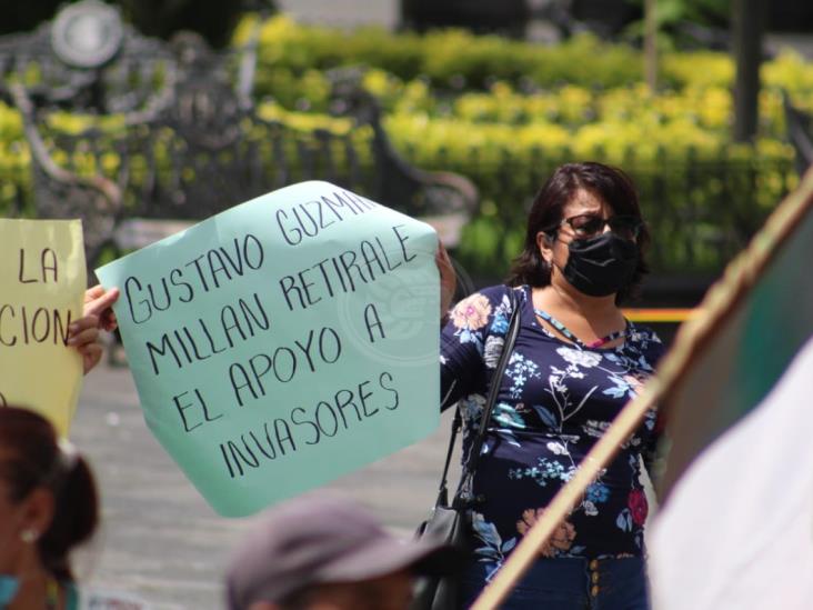 Protestan colonos en Córdoba en demanda de regularización de predios