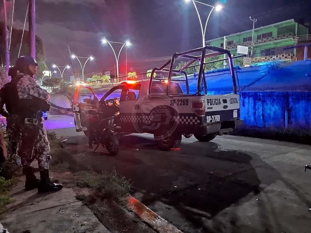 Menor provoca persecución al intentar burlar policías en Acayucan