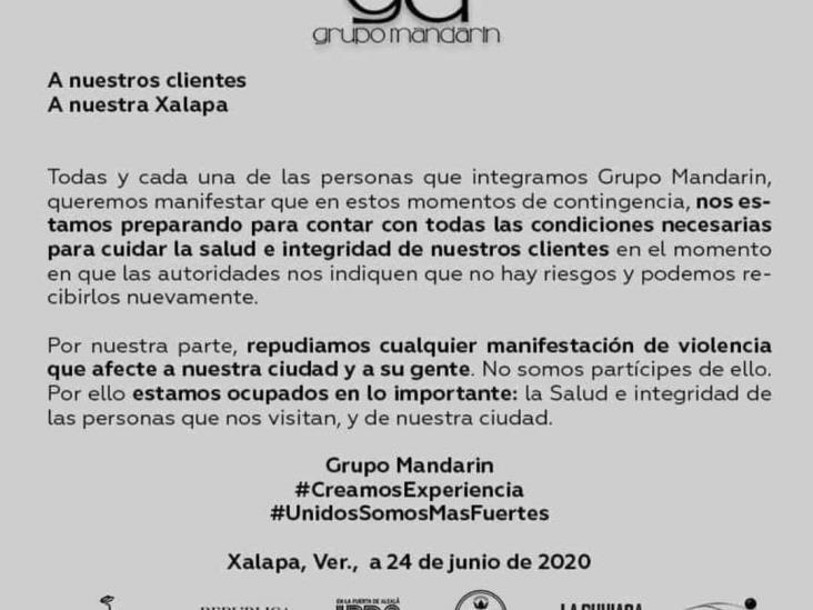 Rechazan empleados de bares y antros marcha violenta convocada en Xalapa