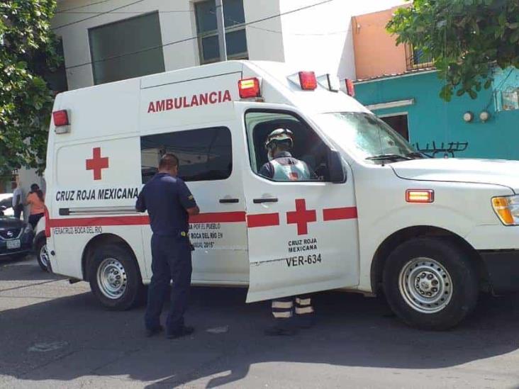 Se registra accidente en calles de Veracruz; deja dos personas lesionadas