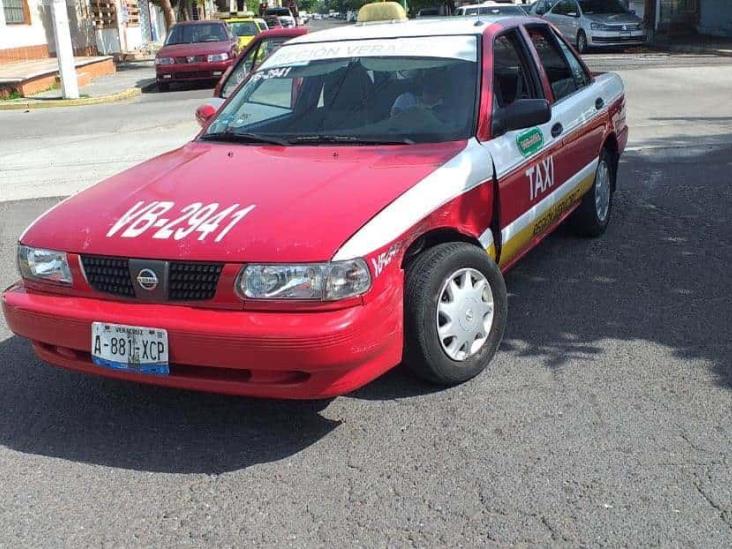 Se registra accidente en calles de Veracruz; deja dos personas lesionadas