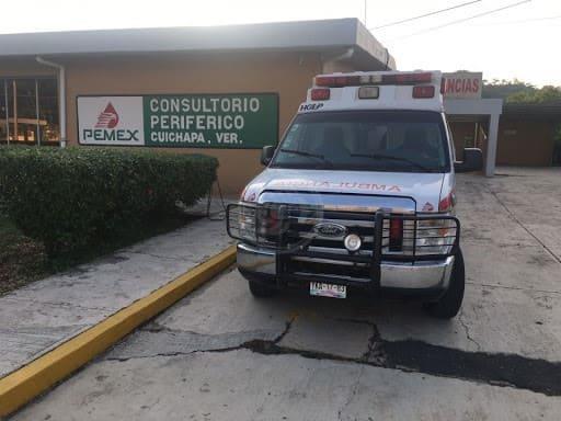 Internan a baleado en hospital de Pemex de Villa Cuichapa