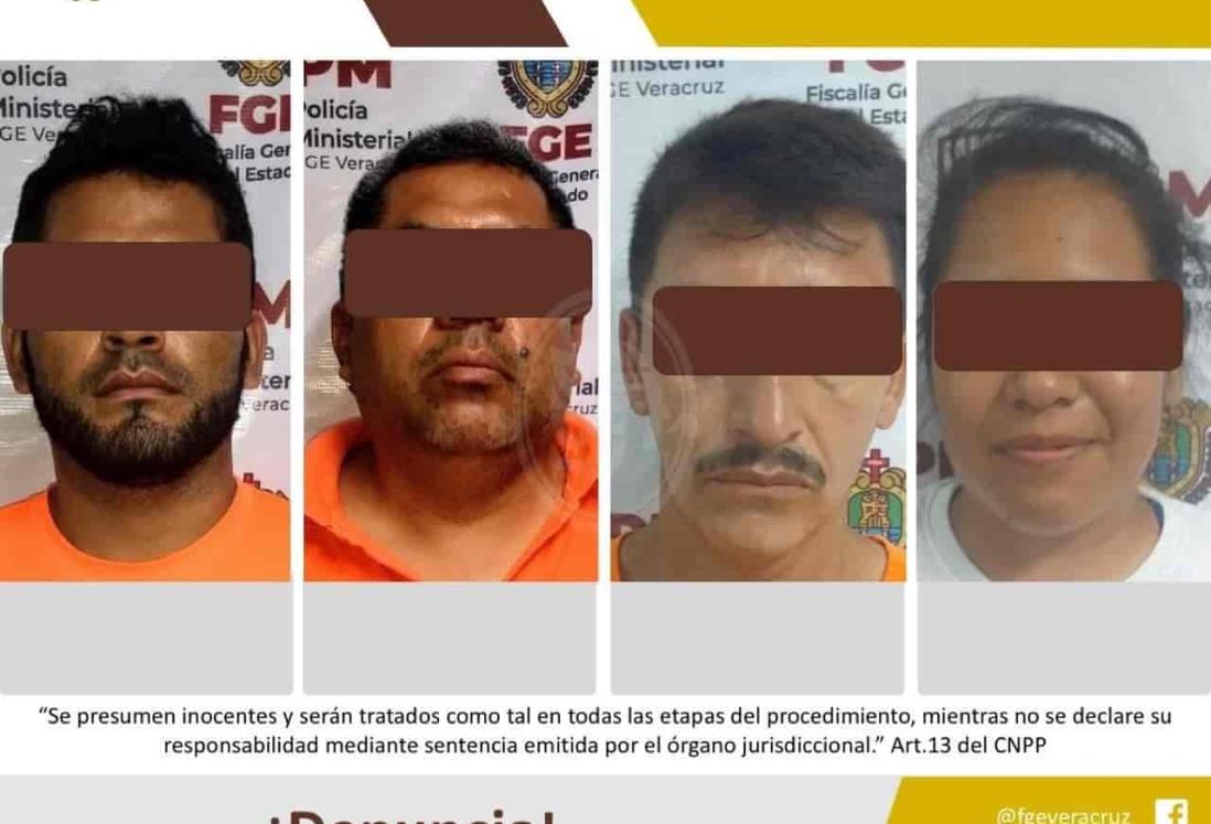 Ministeriales detienen a 4 presuntos homicidas en Coatzacoalcos