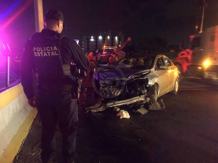 Se registra fuerte accidente en la colonia Las Amapolas de Veracruz