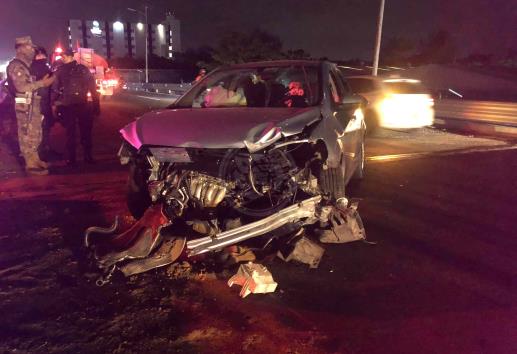 Se registra fuerte accidente en la colonia Las Amapolas de Veracruz