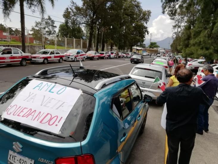 En Orizaba, realizan caravana por segundo año de AMLO