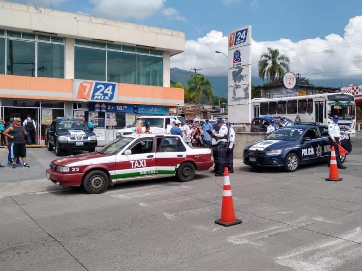 Fallece mujer a bordo de un taxi en Orizaba