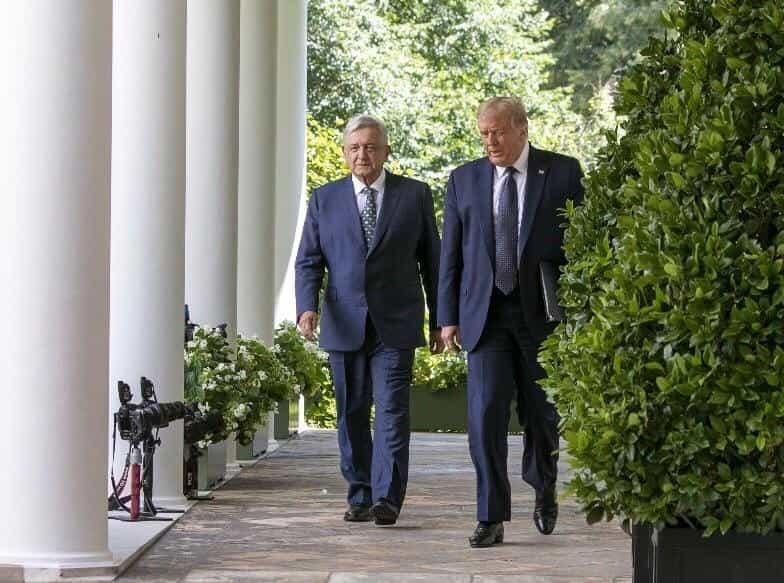 Llega AMLO a México tras visita muy intensa a Trump en EU