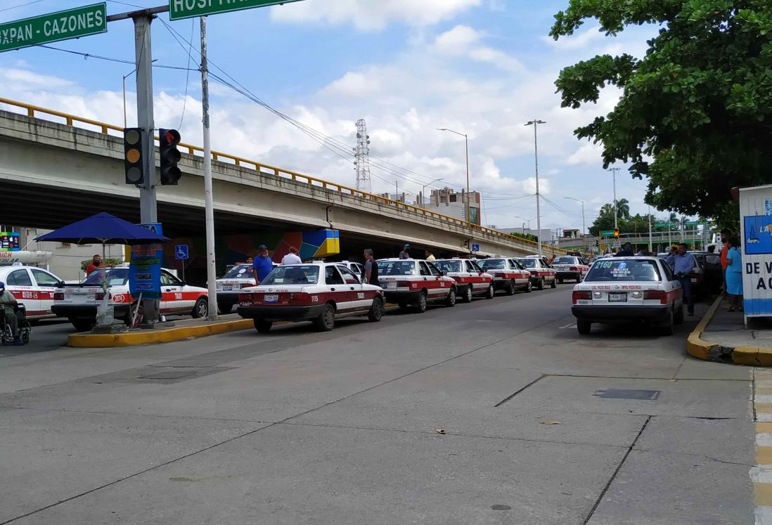 Taxistas de Poza Rica sin casos de coronavirus, pero sí de dengue